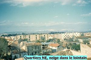 QUARTIER NORD EST AVEC NEIGE AU LOINTAIN